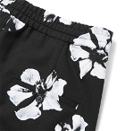 Neil Barrett - Floral-Print Twill Drawstring Shorts - Black