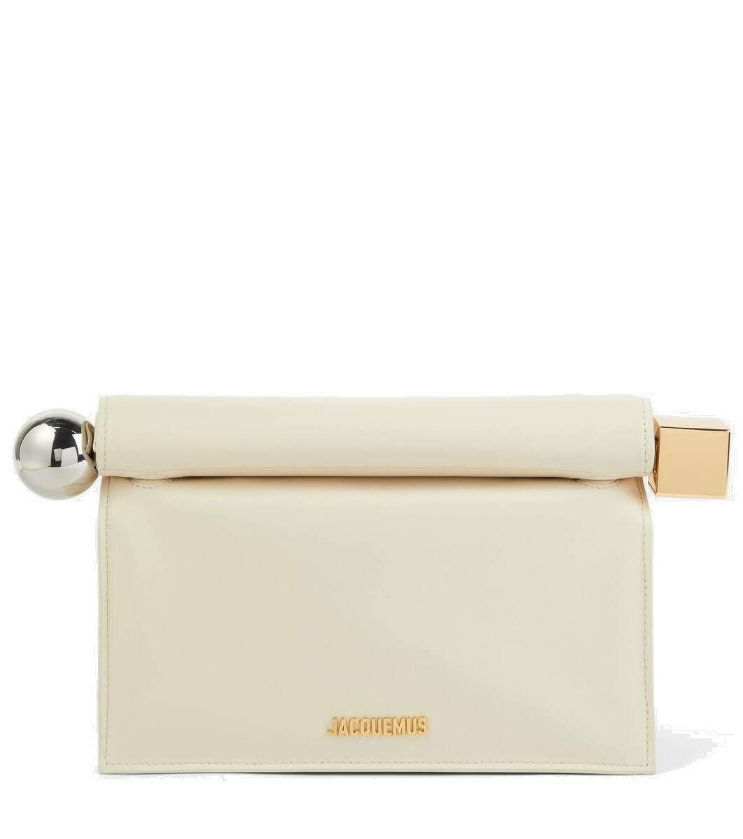 Jacquemus La Pochette Rond Carré leather clutch Jacquemus