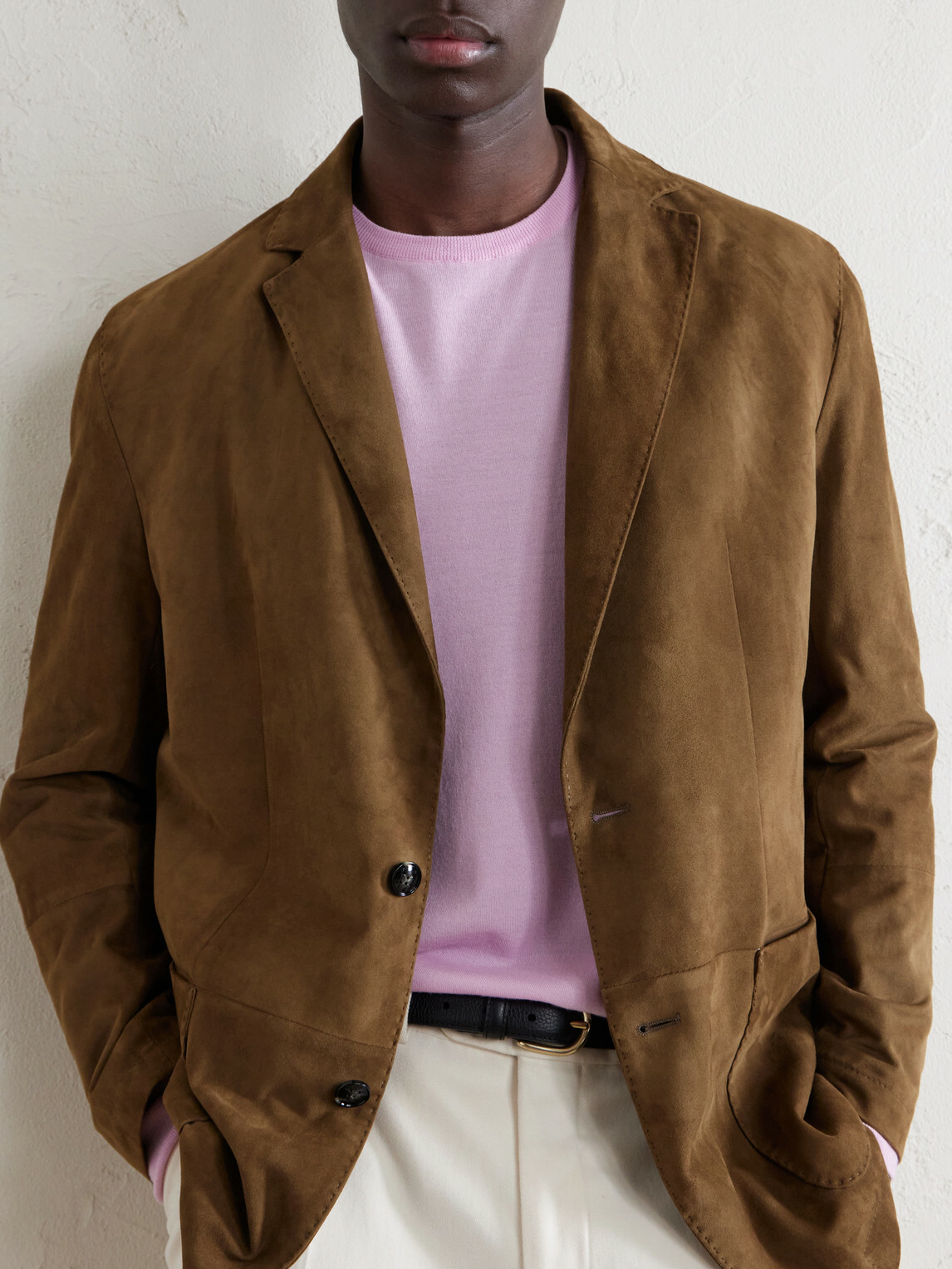 William Lockie - Merino Wool Sweater - Pink