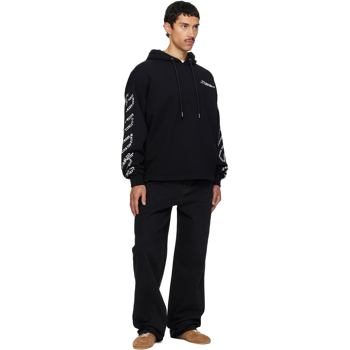Off-White Black Type Machine Arrow Hoodie