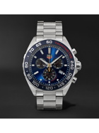 TAG Heuer - Formula 1 Quartz Chronograph 43mm Stainless Steel Watch - Blue