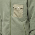 Battenwear Men's Warm Up Fleece Jacket in Olive