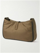 SAINT LAURENT - Le 5 à 7 Leather-Trimmed Shell Messenger Bag - Brown