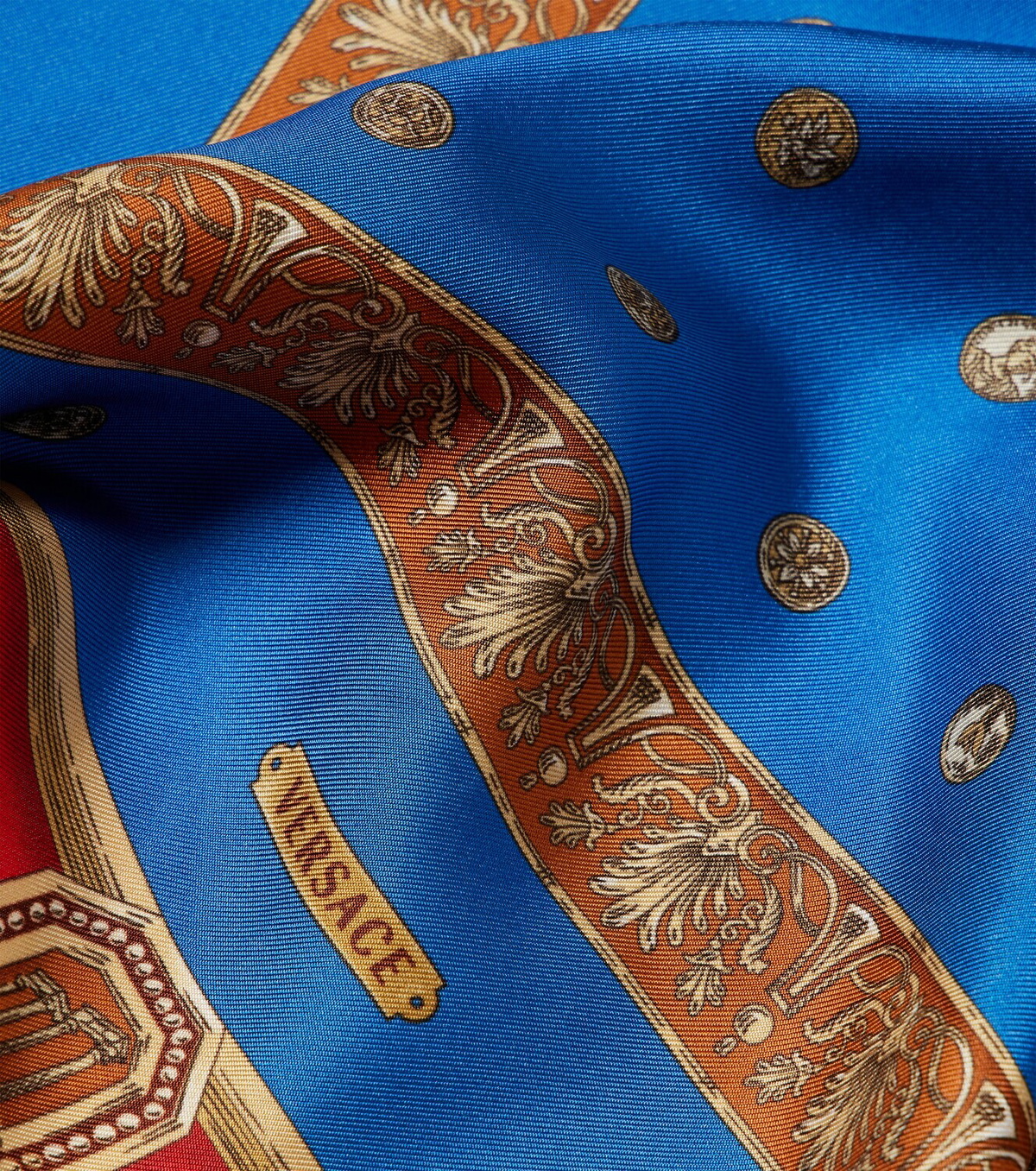 Versace Printed silk twill scarf