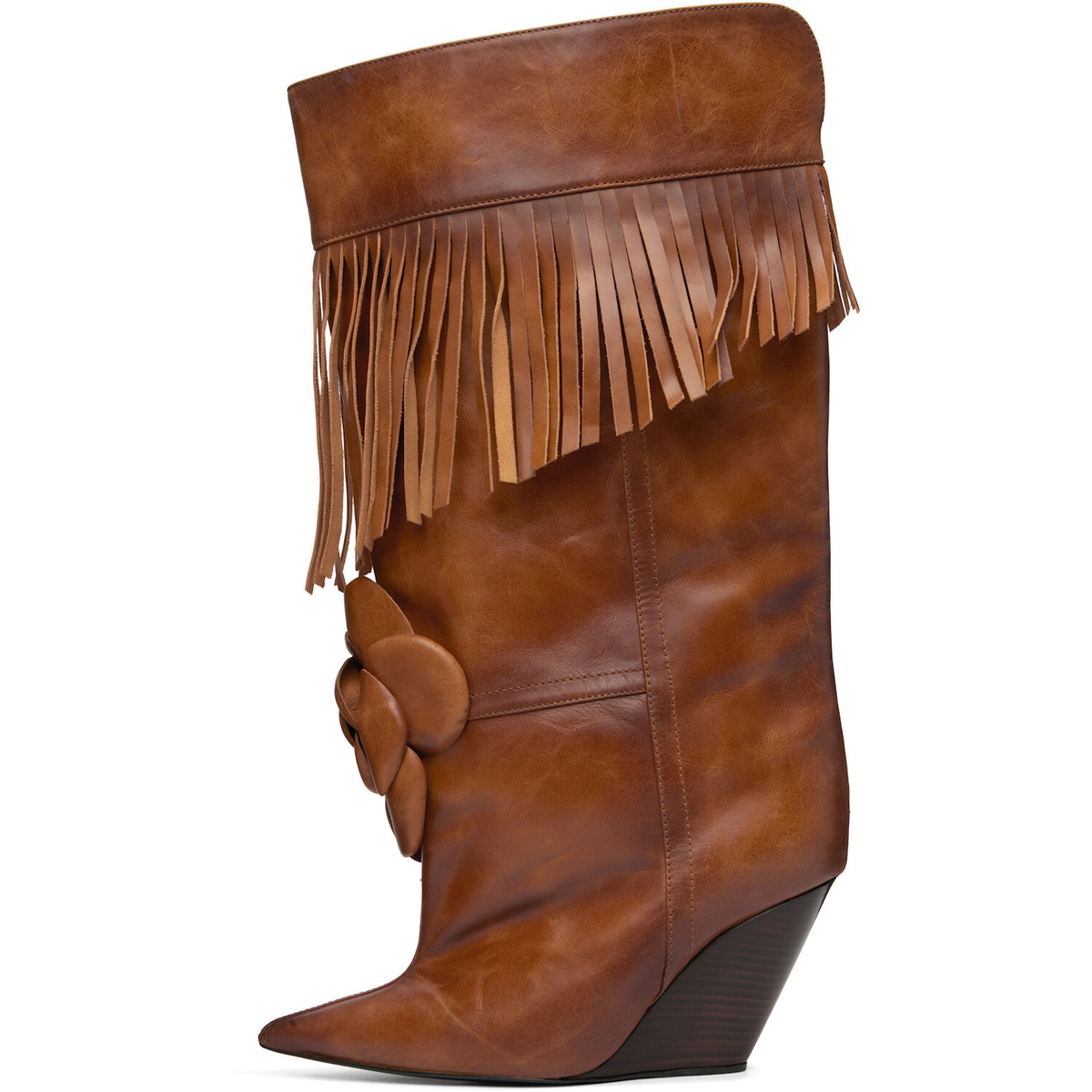 ABRA Brown Rose Tall Boots