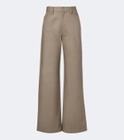 Lemaire Cotton twill wide-leg pants