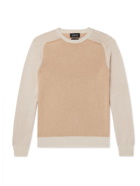 HOWLIN' - Colour-Block Wool and Cotton-Blend Sweater - Neutrals - S