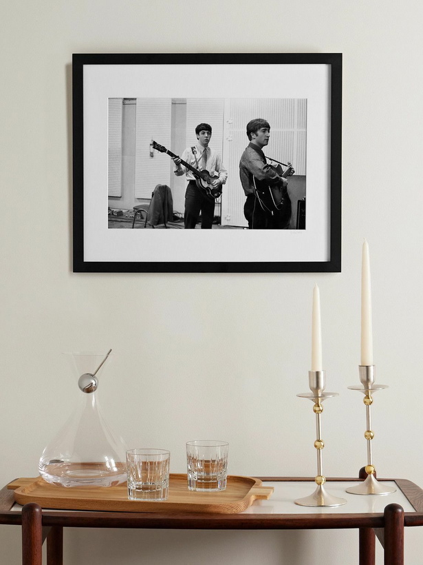 Photo: Sonic Editions - Framed 1963 The Beatles Recording Print, 16" x 20"