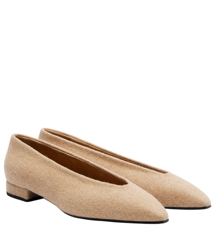 Photo: Loro Piana Rebecca herringbone ballet flats