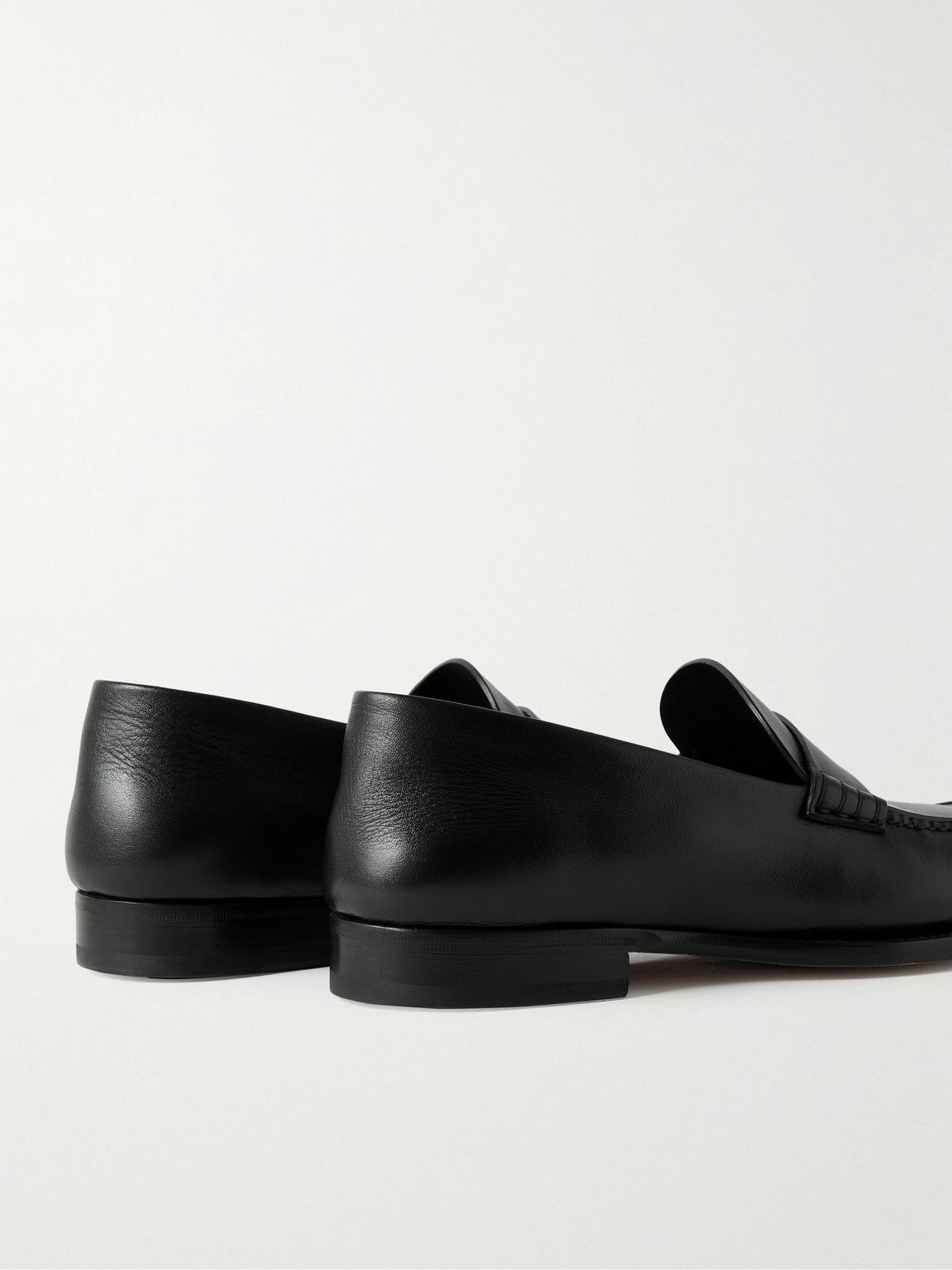 上品 ★ THE ROW ザ ロウ Novus leather loafers ローファー THE ROW Novus leather loafers | NET-A-PORTER