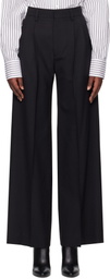 Filippa K Black Darcey Wool Trousers