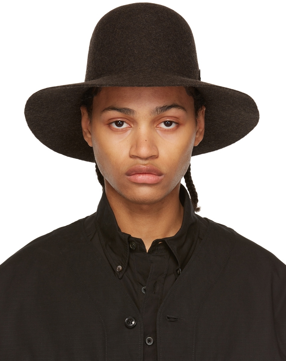 Junya Watanabe Brown Muehlbauer Edition Wool Beach Hat Junya