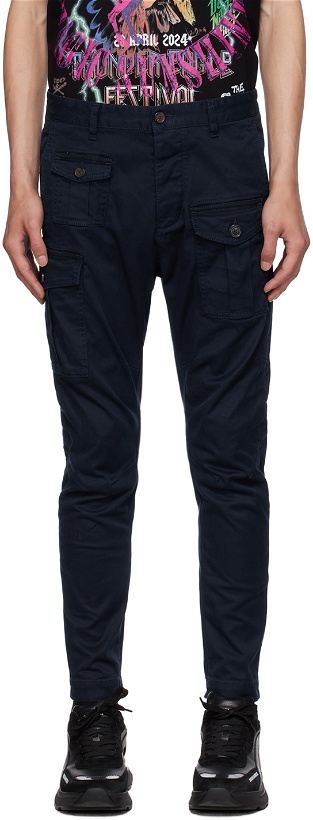 Photo: Dsquared2 Navy D2 Sexy Cargo Pants