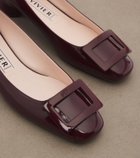Roger Vivier Roundy Lacquered patent leather ballet flats