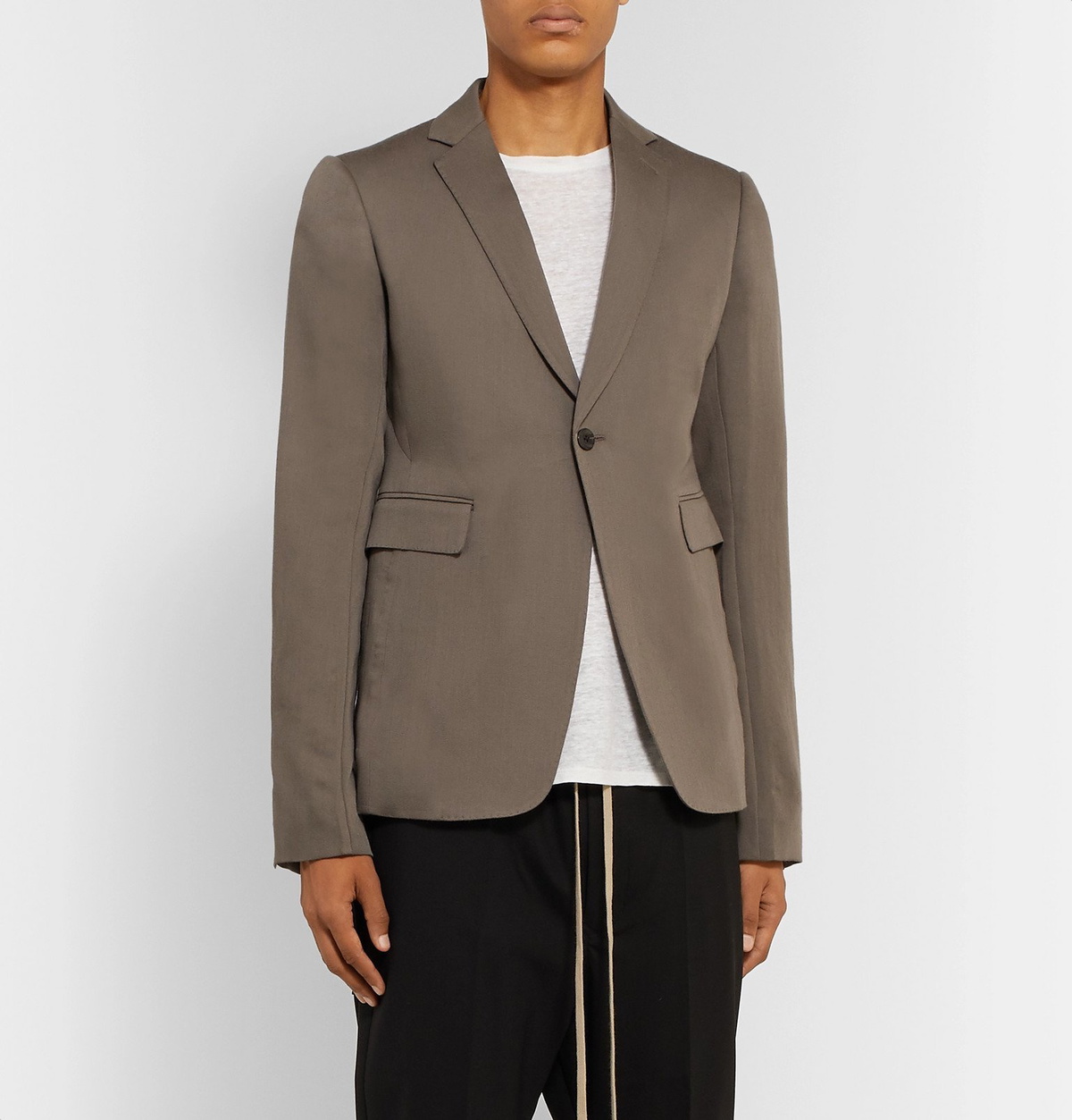 Rick Owens - Grey Slim-Fit Virgin Wool Blazer - Gray Rick Owens