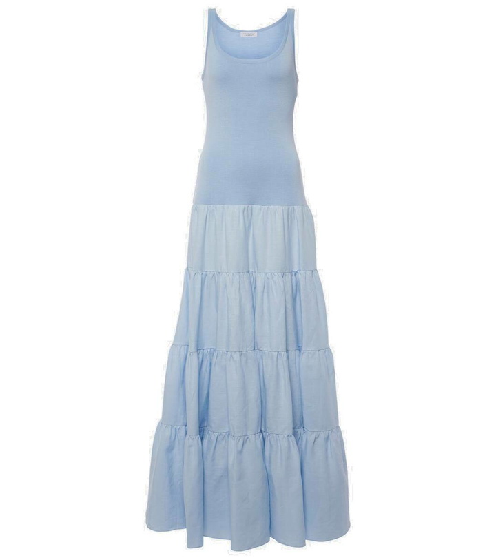 Photo: Gabriela Hearst Pozas tiered linen maxi dress