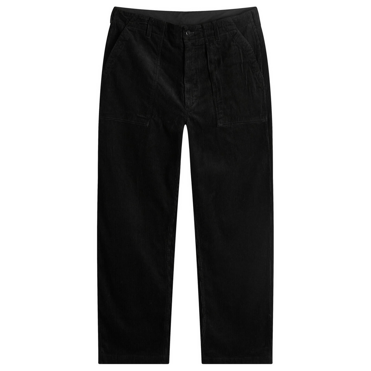 Engineered Garments Men's Fatigue Pant in Black 8W Corduroy Engineered  Garments