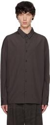 DEVOA Brown Poplin Shirt