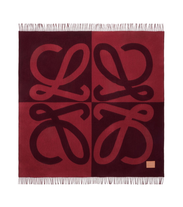 Photo: Loewe Anagram fringed wool and cashmere throw