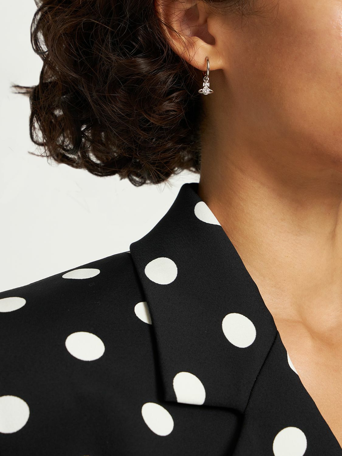 VIVIENNE WESTWOOD - Nina Spark Crystal Hoop Earrings