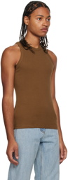 LOW CLASSIC Brown Racer Back Tank Top