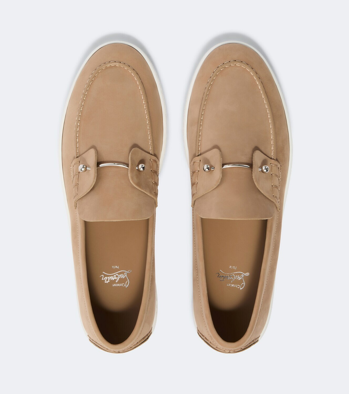 Christian Louboutin Chambeliboat leather slip-on shoes
