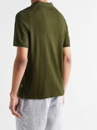 NN07 - Ryan Cotton and Linen-Blend Polo Shirt - Green