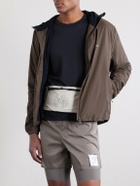 Portal - Borders Embroidered Ripstop-Trimmed Mesh Belt Bag - Neutrals