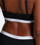 Calvin Klein Collection Sienna ribbed-knit cotton-blend bralette