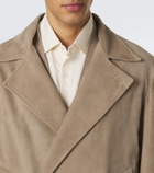 Stòffa Double-breasted suede jacket