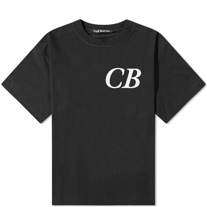 Photo: Cole Buxton Men's Italic CB T-Shirt in Black