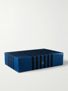 Rapport London - Labyrinth Striped Lacquered Wood 10-Piece Watch Box