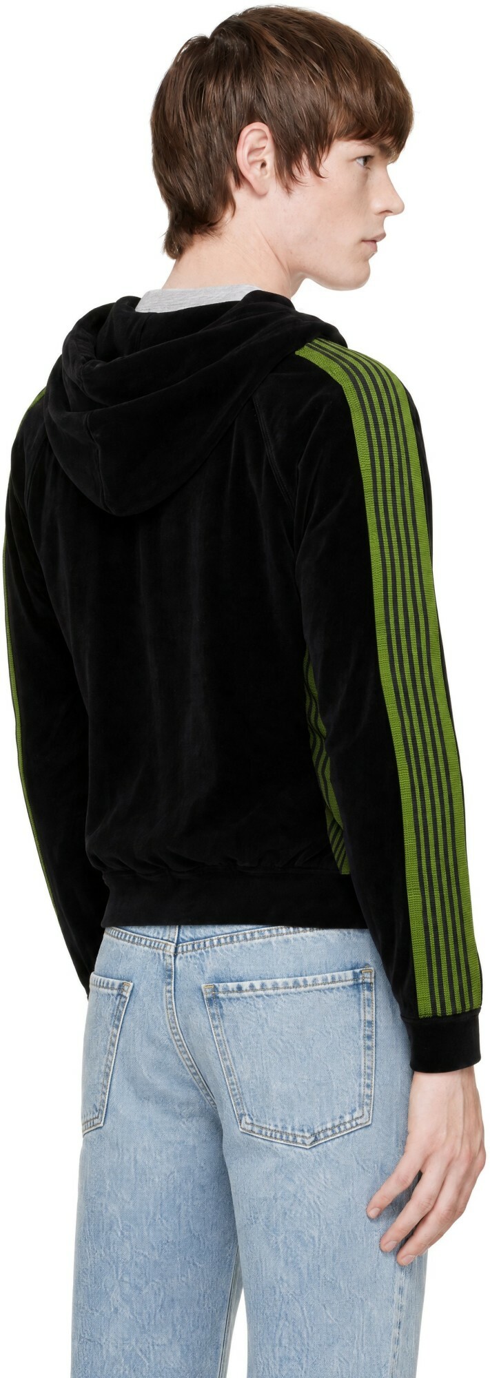NEEDLES Black Velour Hoodie