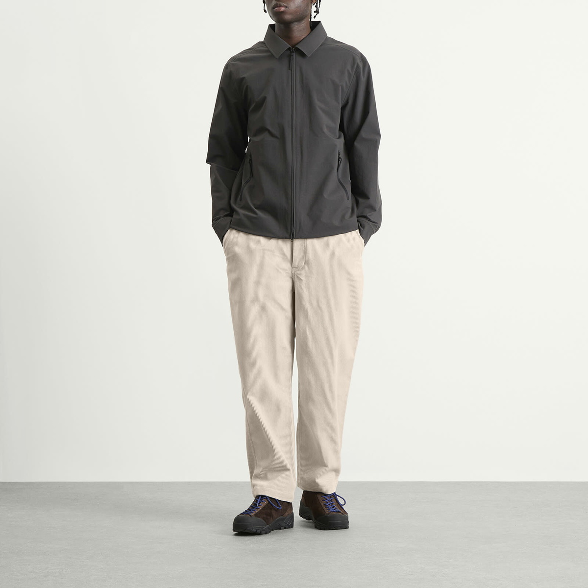 NANGA Men's Corduroy Climbing Trousers in Ivory