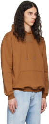 VTMNTS Brown Big Rubber Patch Hoodie