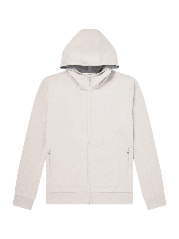 Photo: Orlebar Brown - Cotton-Blend Zip-Up Hoodie - Neutrals