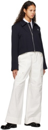 Wooyoungmi Off-White Paneled Trousers
