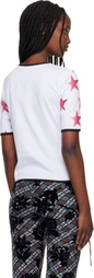 Chopova Lowena White 'Unpopular' Fitted Jersey T-shirt
