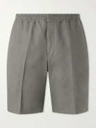 Zegna - Oasi Straight-Leg Linen Shorts - Gray