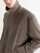 FRAME - Suede Bomber Jacket - Brown