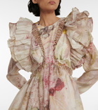 Zimmermann - Dancer linen and silk organza minidress