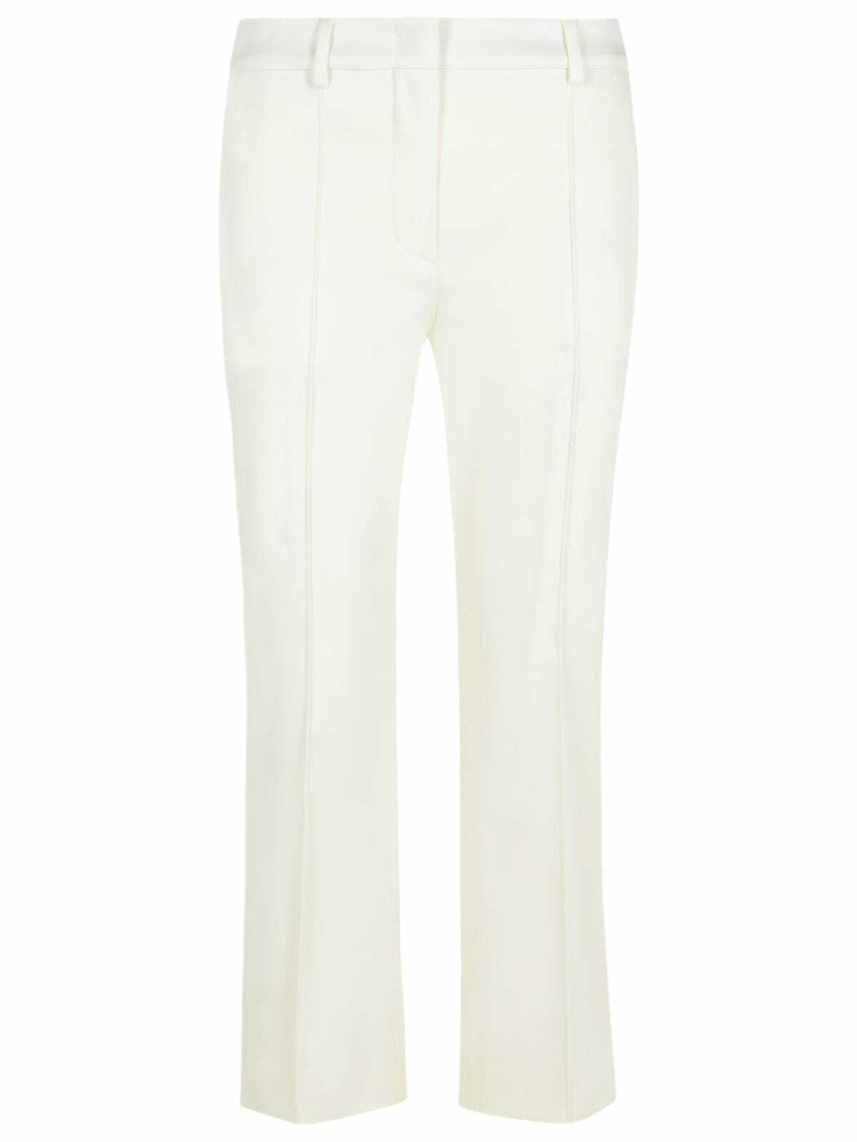 パンツ Sportmax Wide White Cotton Trousers Sportmax | Jeans | Sportsmax Offwhite Cotton Wideleg