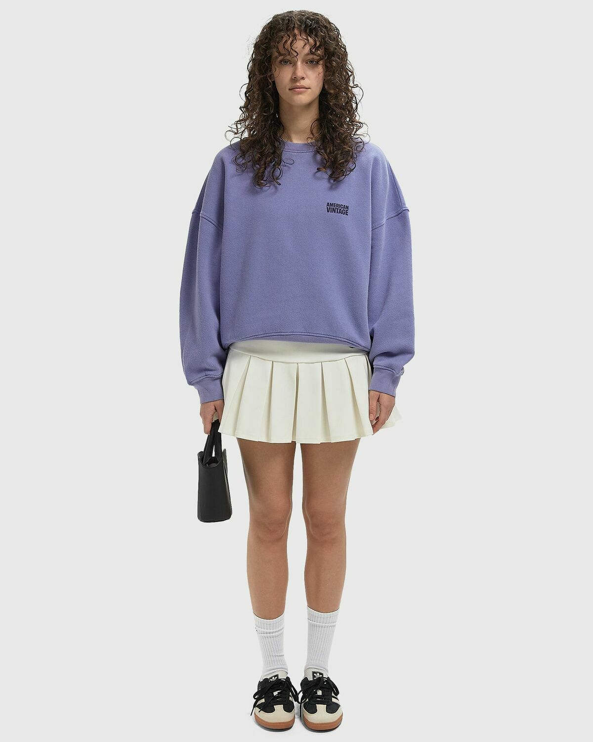 American Vintage PLIZZY Purple Womens Sweatshirt