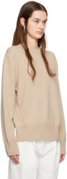 TOTEME Beige Crewneck Sweater