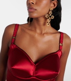 Dolce&Gabbana DG embellished drop earrings