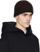 Acne Studios Brown Ribbed Beanie