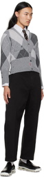 Thom Browne Black Clear Tech Runner Sole Penny Loafers
