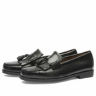 Bass Weejuns Men's Easy Weejuns Layton II Kiltie Loafer in Black Leather