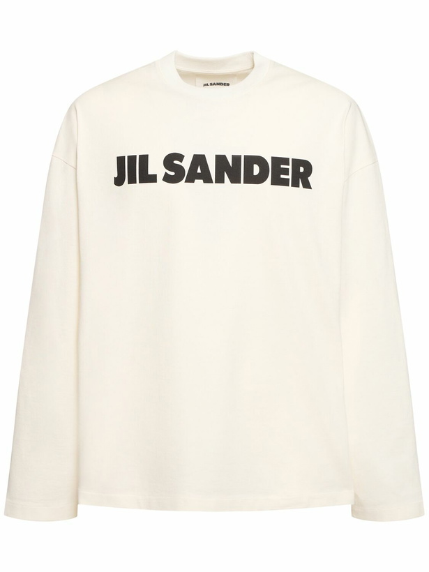 Photo: JIL SANDER Logo Print Long Sleeve T-shirt