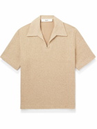 Séfr - Mate Cotton-Blend Bouclé Polo Shirt - Neutrals